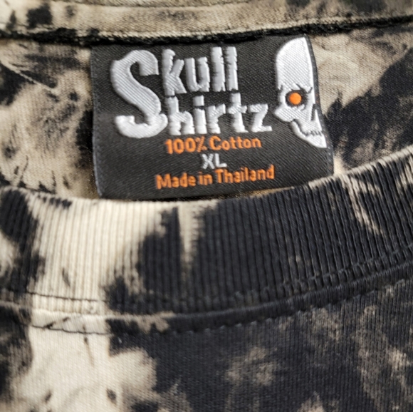 XL Mens Skull Shirtz Black - Picture 3 of 4